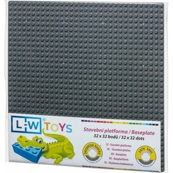 L-W Toys Základová doska 32 x 32 tmavo šedá