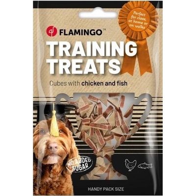 FLAMINGO Training Treats Cubes with Chicken and Fish 60 g