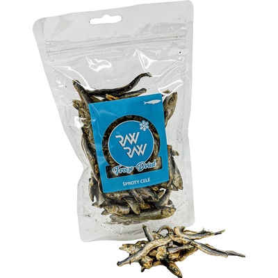 Raw Raw Freeze Dried žvýkací pamlsky Šproty celé 50 g