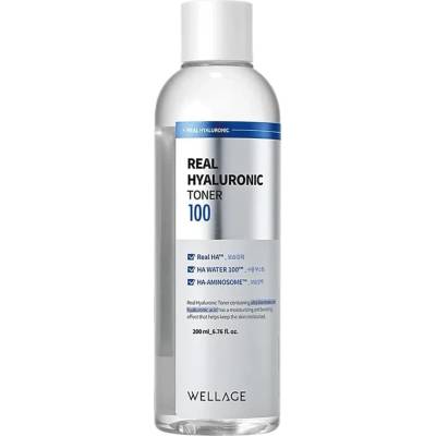 Wellage Real Hyaluronic 100 Toner - Хидратиращ Тонер 200ml