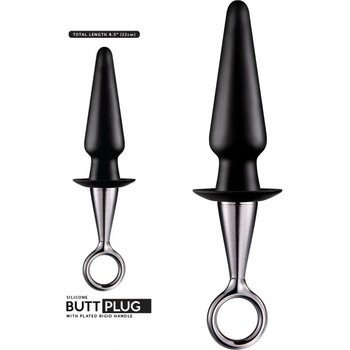 Image 1 of Анален стимулатор с ръкохватка, #1 - Anal Plug Plated Handle (NMC0002398)