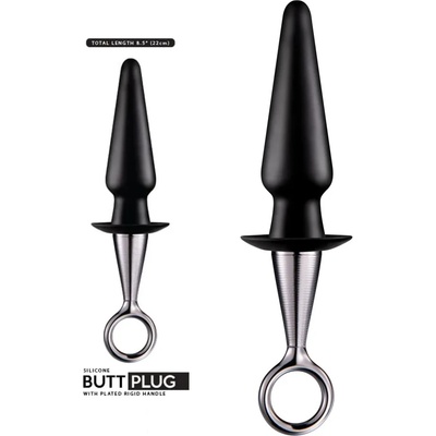 Анален стимулатор с ръкохватка, #1 - Anal Plug Plated Handle (NMC0002398)