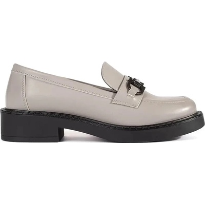 Sergio Leone Women's loafers with a thick sole černá šedá