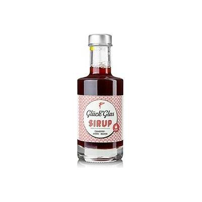 Kirberg Štěstí ve sklenici brusinkový javorový zázvorový sirup 200 ml