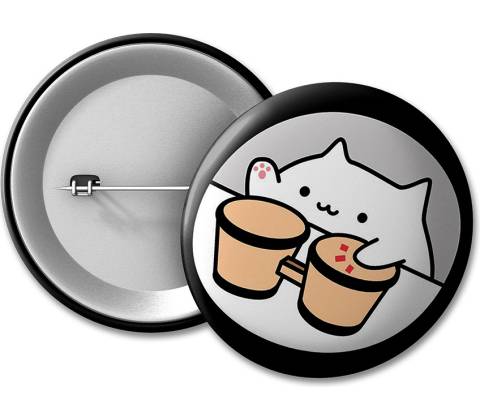 MemeMerch placka Bongo Cat