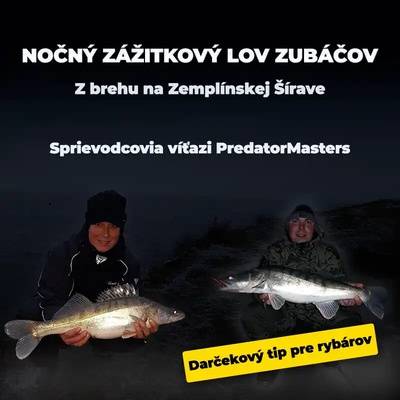 Nočný zážitkový lov zubáčov z brehu – VN Zemplínska Šírava
