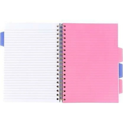 PUKKA PAD Spirálový sešit Floral Project Book mix barev B5 linkovaný