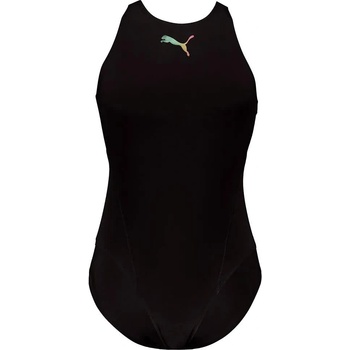 PUMA Бански костюм Puma Peek A Boo swimsuit - Black (Black)