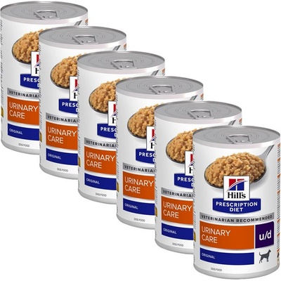 Hill's Hill s Prescription Diet u/d Грижа за пикочната система консерви за кучета 6 x 370 г