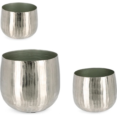 Bizzotto ДЕКОРАТИВНА КАШПА 3БР. chisel СРЕБРО (0184268)