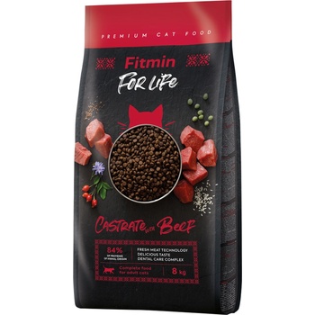 Fitmin For Life Cat Castrate Beef 2 x 8 kg