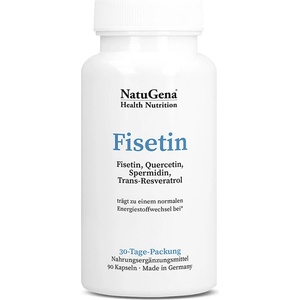 NatuGena Fisetin (антиоксидантна формула), 90 капсули (571438 (2018143) NTG)