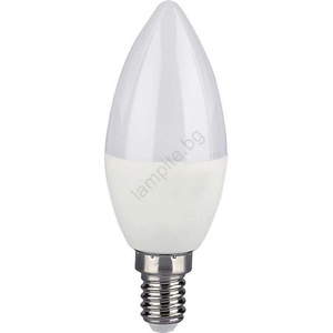 V-TAC Led rgb Димируема крушка e14/4, 8w/230v 4000k + дистанционно (vt1075)