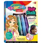 Colorino - Комплект пастели за коса Girls металик 5 цвята