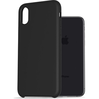 Pouzdro AlzaGuard Premium Liquid Silicone Case iPhone X/Xs černé