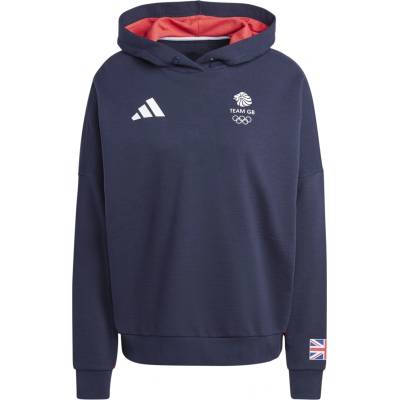 Adidas Дамски суичър Adidas Team Gb Da Hood Hoody Womens - Legend Ink
