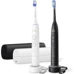  Електрическа четка за зъби Philips Sonicare Series 7100 HX7429/02 - комплект 2 четки в черно и бяло, 4 режима и кутии (SC.HX7429/02)
