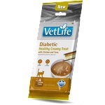 Farmina VET LIFE CAT Diabetic Creamy Treat with Chicken & Tuna за котки над 1 г. с диабет и за контрол на кръвната захар - лечебни кремообразни лакомства с пилешко и риба тон - 4 сашета х 15гр