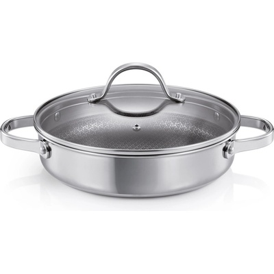 SteelCRAFT Pánev hluboká s poklicí 24 cm 2 úchyty