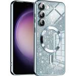 Techsuit Калъф за Samsung Galaxy S23 Plus - Luxury Glitter MagSafe - Светло син (KF2325130)