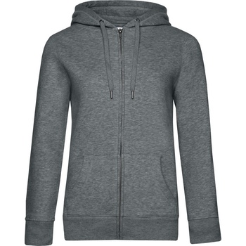 B&C Collection B&C QUEEN ZIPPED HOOD / Дамски суичър с цип - сив XL (01W03Qx4804)