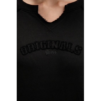 Guess Originals Памучен суичър Guess Originals в черно с апликация W5BQ27 KCPR1 (W5BQ27.KCPR1)