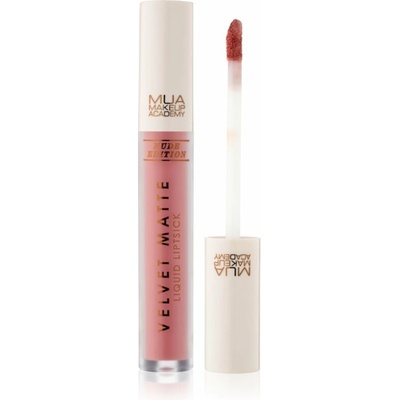 MUA Makeup Academy Velvet Matte Nude Edition matná tekutá rtěnka Honey 3 ml