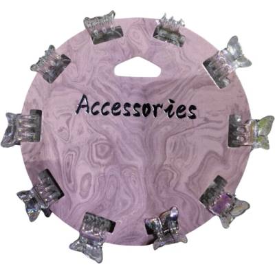 Sparkys PINK Sada mini holografických štipcov Motýlik, 10 ks