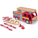 Bigjigs Toys - Дървен пожарникарски камион (T0410)