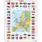 Dino - Puzzle Vzdelávacie puzzle: Európa mapa, vlajky - 40 - 99 piese