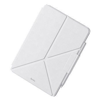Benks Urban Magnetic Fold Case - магнитен полиуретанов калъф с поставка за iPad Pro 11 (2024) (бял)