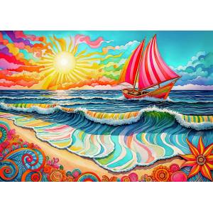 Enjoy - Puzzle Sailing at Sunrise - 1 000 piese