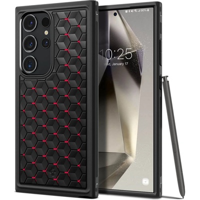 Spigen Cryo Armor Case - силиконов (TPU) калъф с висока степен на защита за Samsung Galaxy S24 Ultra (червен)