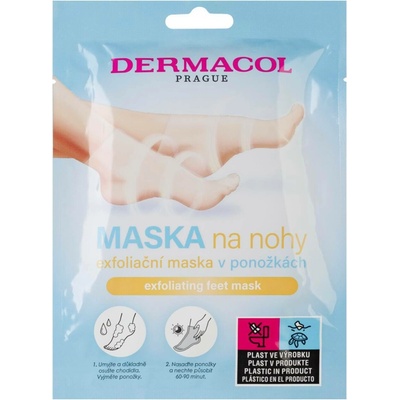 Dermacol Feet Mask Exfoliating exfoliační maska na nohy v podobě ponožek 2 x 15 ml