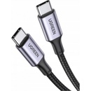 Ugreen 70428 USB-C / USB-C PD QC 3.0 5A 100W, 1,5m, sivý