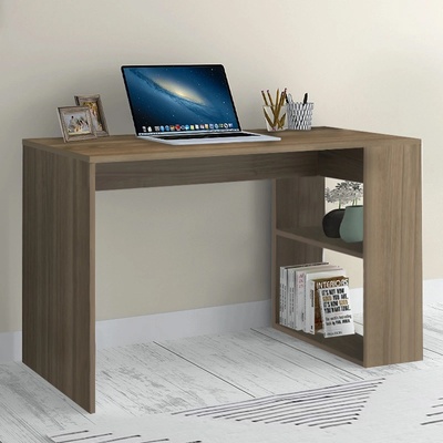 TopMebel Меламиново офис бюро Mikro в цвят орех 120x60x75см