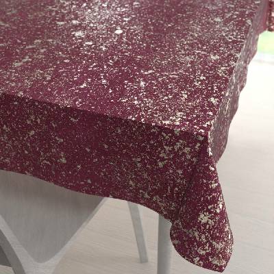 Biante Sametový ubrus Isabela IBL-006 Gold Design vínový 140x200 cm