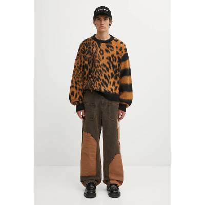 Aries Пуловер с вълна Aries Brushed Leopard (AR2004204)