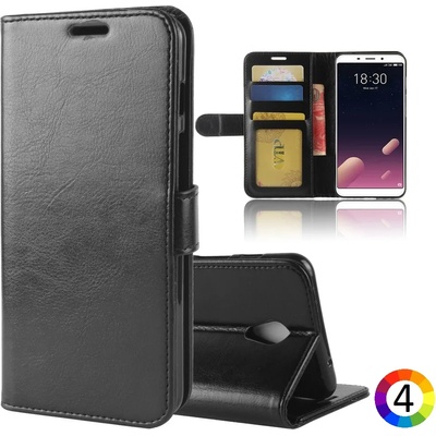 Meizu M6s Magnetic Wallet Кожен Калъф и Протектор
