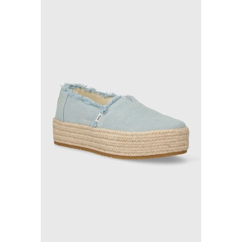 Toms Еспадрили Toms Valencia в синьо с платформа 10019798 (10019798)