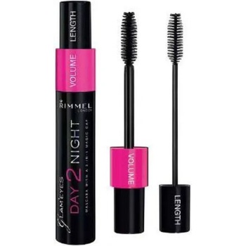 Rimmel London Mascara Day 2 Night Black Спирали за мигли 9, 5ml