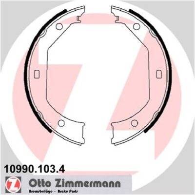 Sada brzdových čelistí, parkovací brzda ZIMMERMANN 10990.103.4 (109901034)