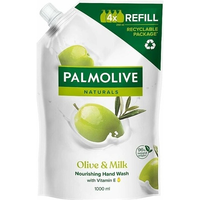 Palmolive Naturals Milk & Olive prírodné tekuté mydlo na ruky náhradná náplň 1000 ml