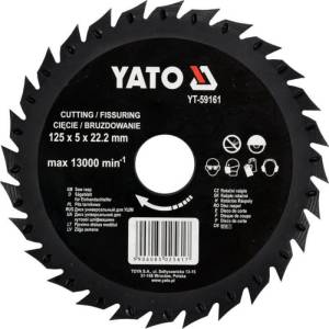 TOYA Диск за циркуляр yato, Ф 125 х 22.5 мм (59161)