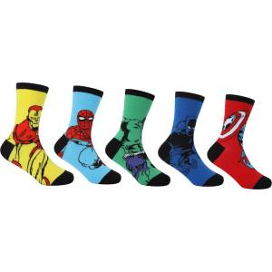 Character Детски чорапи Character Character Crew Sock 5pk Infant - Marvel