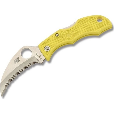 Spyderco Ladybug3 Yellow FRN H-1 Hawkbill SpyderEdge LYLS3HB