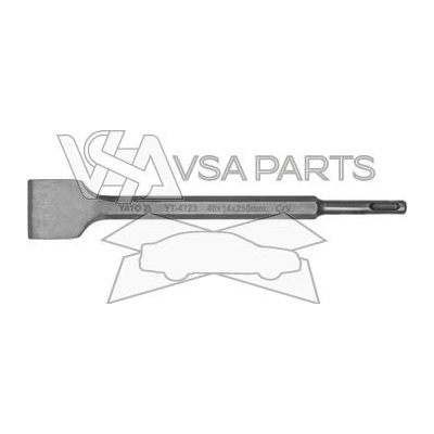 YATO Sekáč SDS+ plochý, 40 x 14 x 250 mm