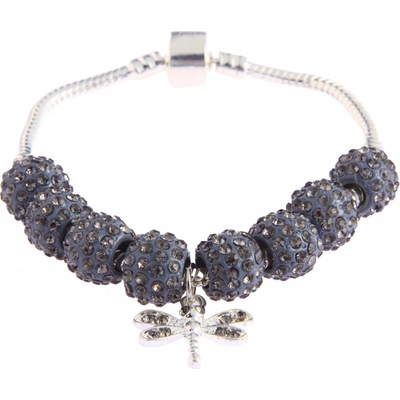 Bando náramok Crystal K982 viacfarebný sivá