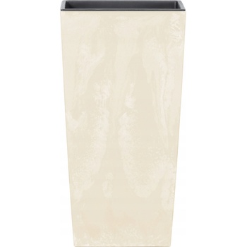 Prosperplast Květináč s vkladem URBI SQUARE BETON EFFECT pískový 19,5 cm