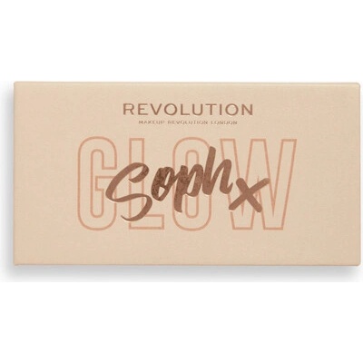 Makeup Revolution Soph X Face Duo paletka rozjasňovačov Cookies and Cream 9 g